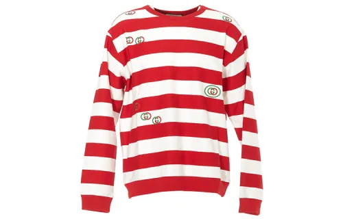 GUCCI Sweaters Men's Red Crew Neck Moderate Other