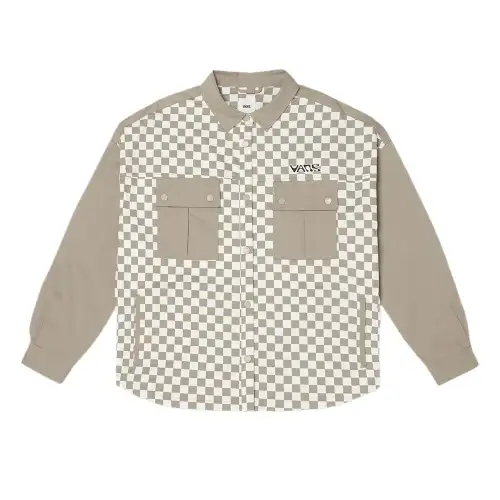 Vans Shirts Unisex Khaki Lapel Moderate