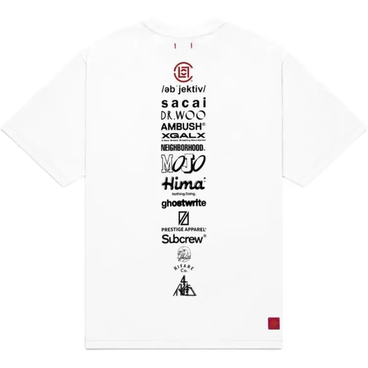 CLOT T Shirts Unisex White Crew Neck Moderate Straight Fit