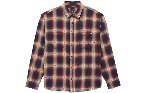 Vans Elmbrook Shirts Men's Multicolor Lapel Moderate Shirt