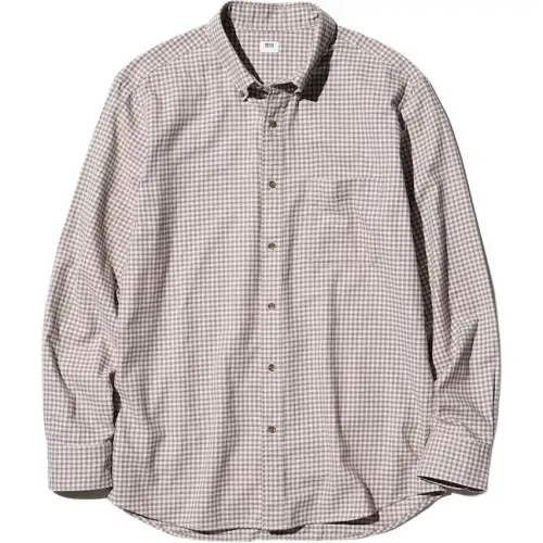 UNIQLO Shirts Men's Beige Lapel Thin Other