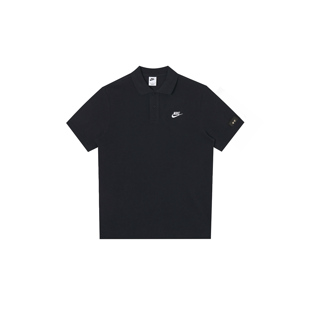 Nike, uniform, amber summer fresh black polo, custom-made, with short sleeve