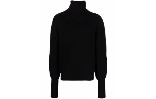 Vetements Sweaters Men's Black Turtleneck Moderate Straight Fit