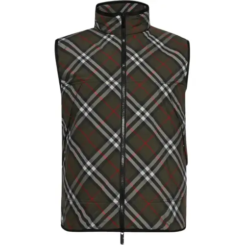 Burberry Checked Zip-Up Padded Gilet