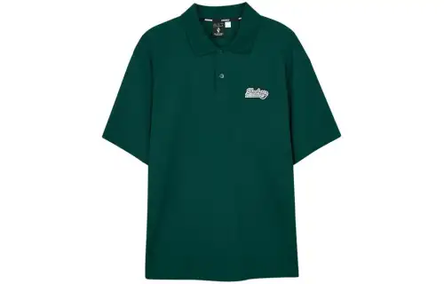 Skechers Funny Monster Polo Shirt Men's Yellow Pine Green