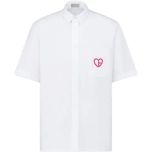 DIOR Shirts Men's White Lapel Moderate Other