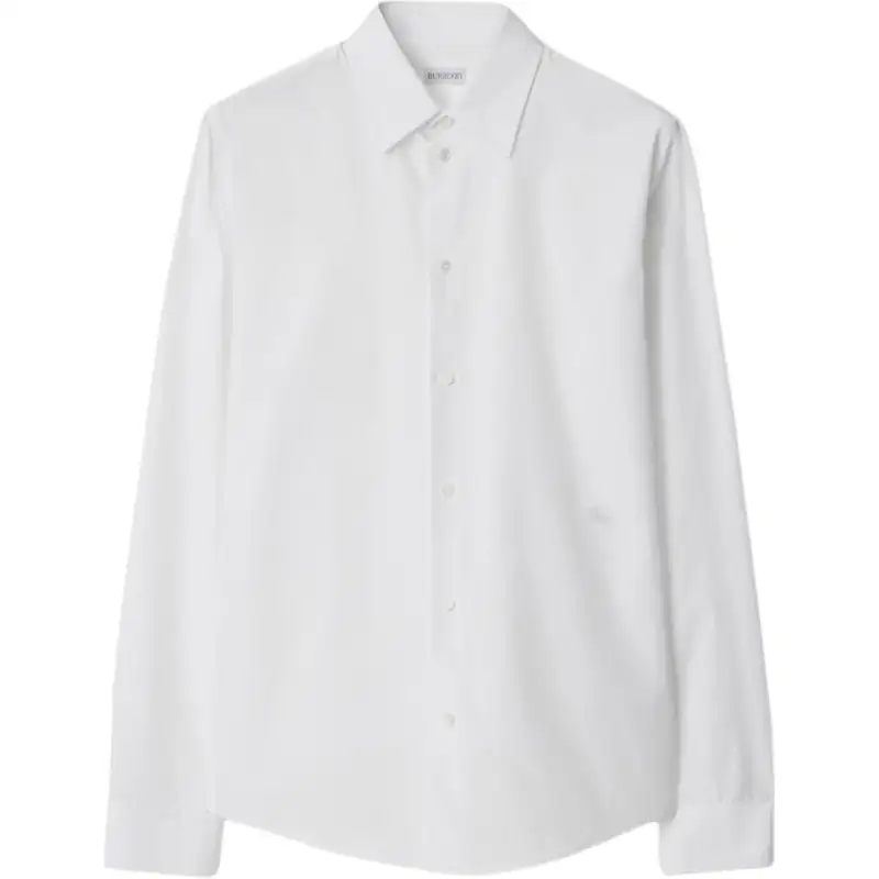 Burberry Shirts Men's White Pointed Collar Moderate Other