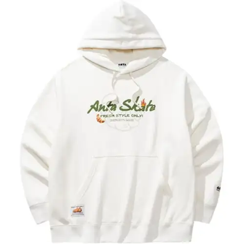 Anta Sports Life Collection Sweatshirt Unisex Ivory White
