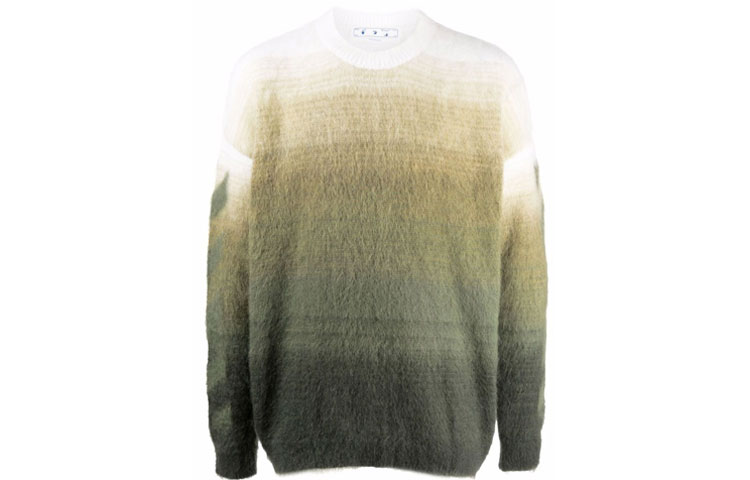 OFF WHITE Diagonal Brushed Sweater