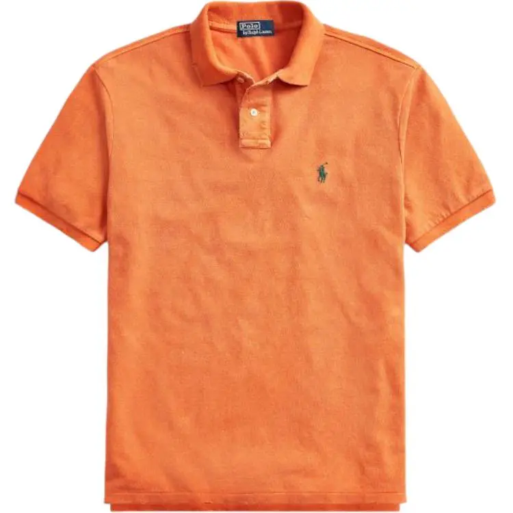 Polo Ralph Lauren Polo Shirt Custom Slim Fit Men's Orange