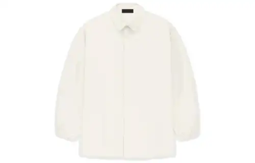 Fear Of God Essentials Long-sleeve Cotton-blend Shirt