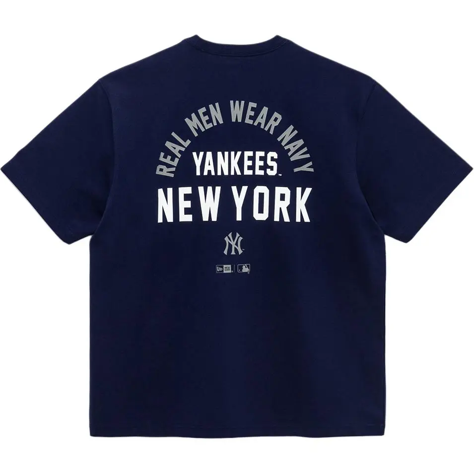 New Era T Shirt Unisex Marine Blue