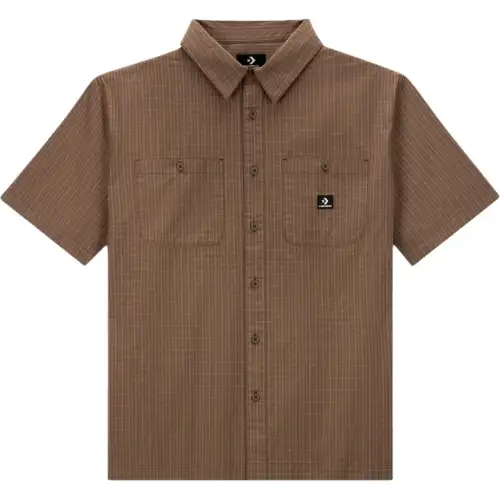 Converse Shirts Unisex Brown Lapel Moderate Other
