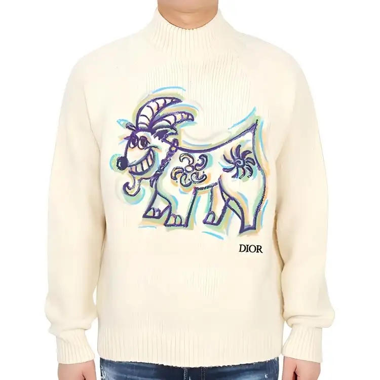 DIOR x Kenny Scharf FW21 Knitwear Men's Beige