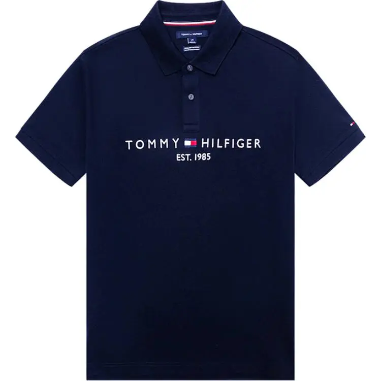 Tommy Hilfiger Polo Shirt Men's Navy Blue