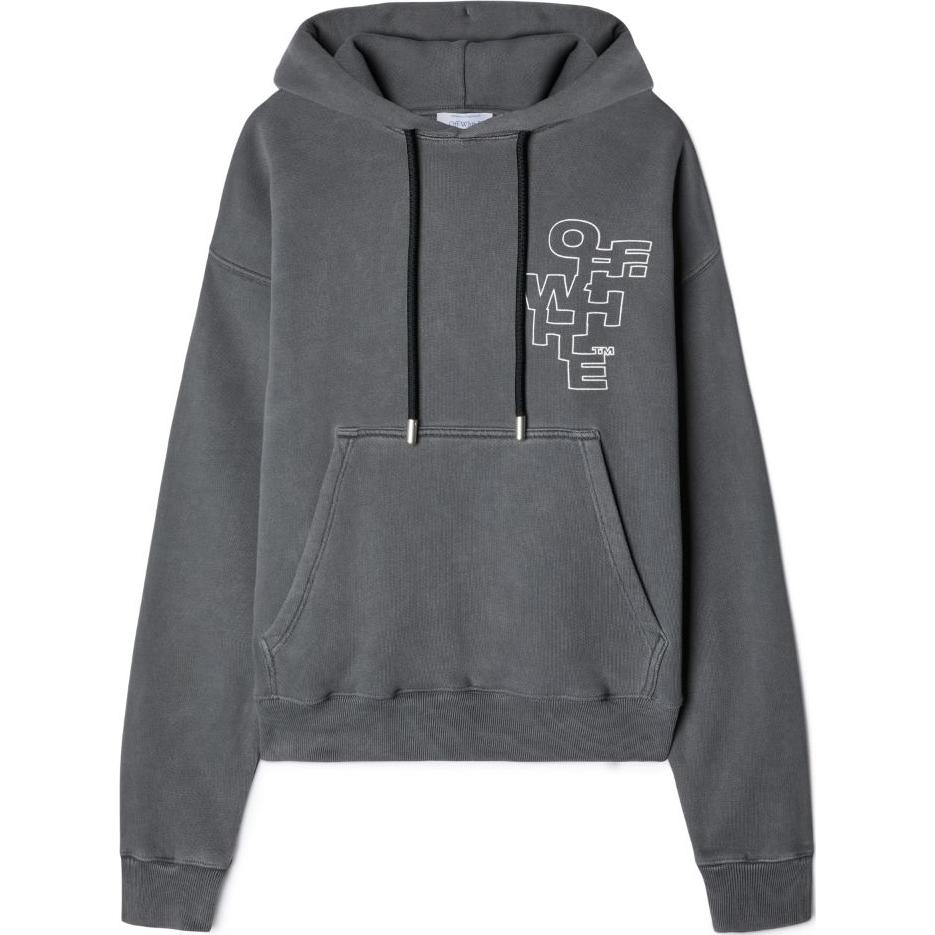 Мужское худи OFF-WHITE logo (черное)