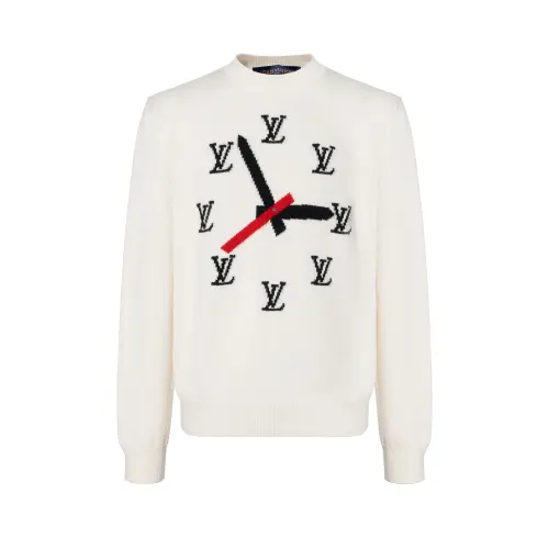 LOUIS VUITTON Intarsia Clock Sweater