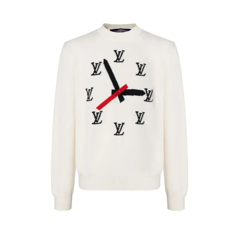LOUIS VUITTON Intarsia Clock Sweater