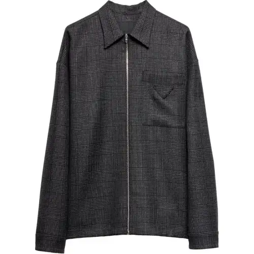 PRADA SS24 Shirt Men's Charcoal Gray