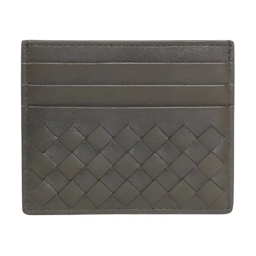 Bottega Veneta Leather Card Holder Men's Green