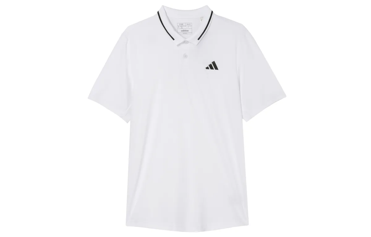 Adidas Polo Shirts Men's White Lapel Moderate Other