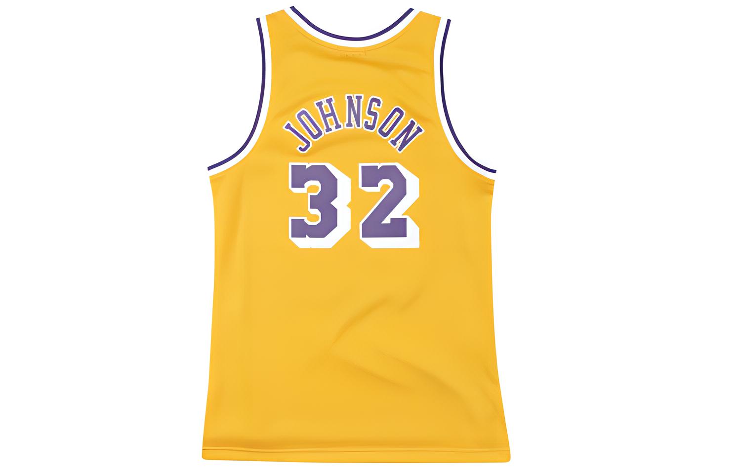 Mitchell Ness Basketball Jersey SW Fan Edition 84 95 Season, Lakers, Johnson Size 32, Home Women’s Yellow