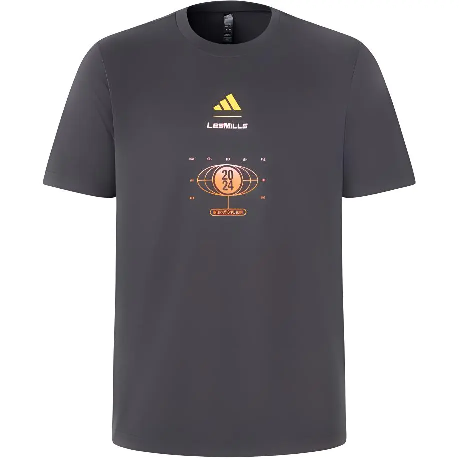 Adidas x LES MILLS T Shirt Unisex Carbon Black