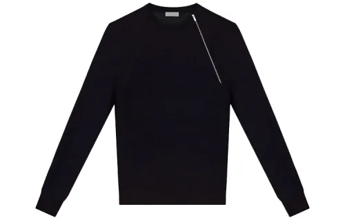 DIOR Quarterly New Products Sweaters Men's Black Crew Neck Moderate Other