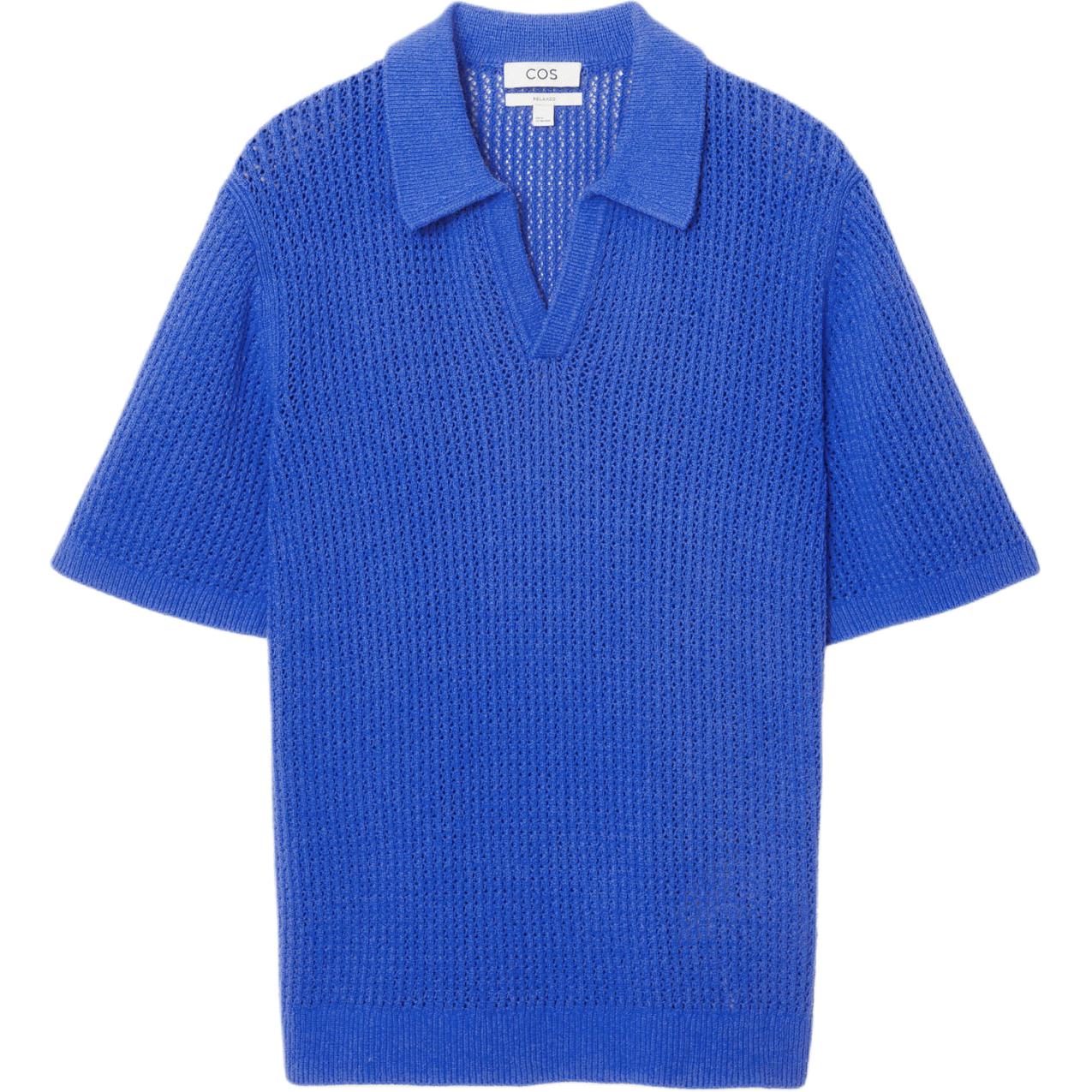 COS Polo Shirts Men's Blue Moderate Straight Fit