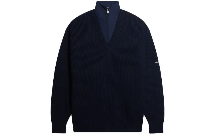 Balenciaga Layered V-Neck Knitted Tracksuit