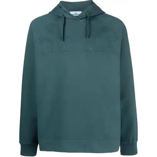 STONE ISLAND Logo-embroidered Cotton Hoodie