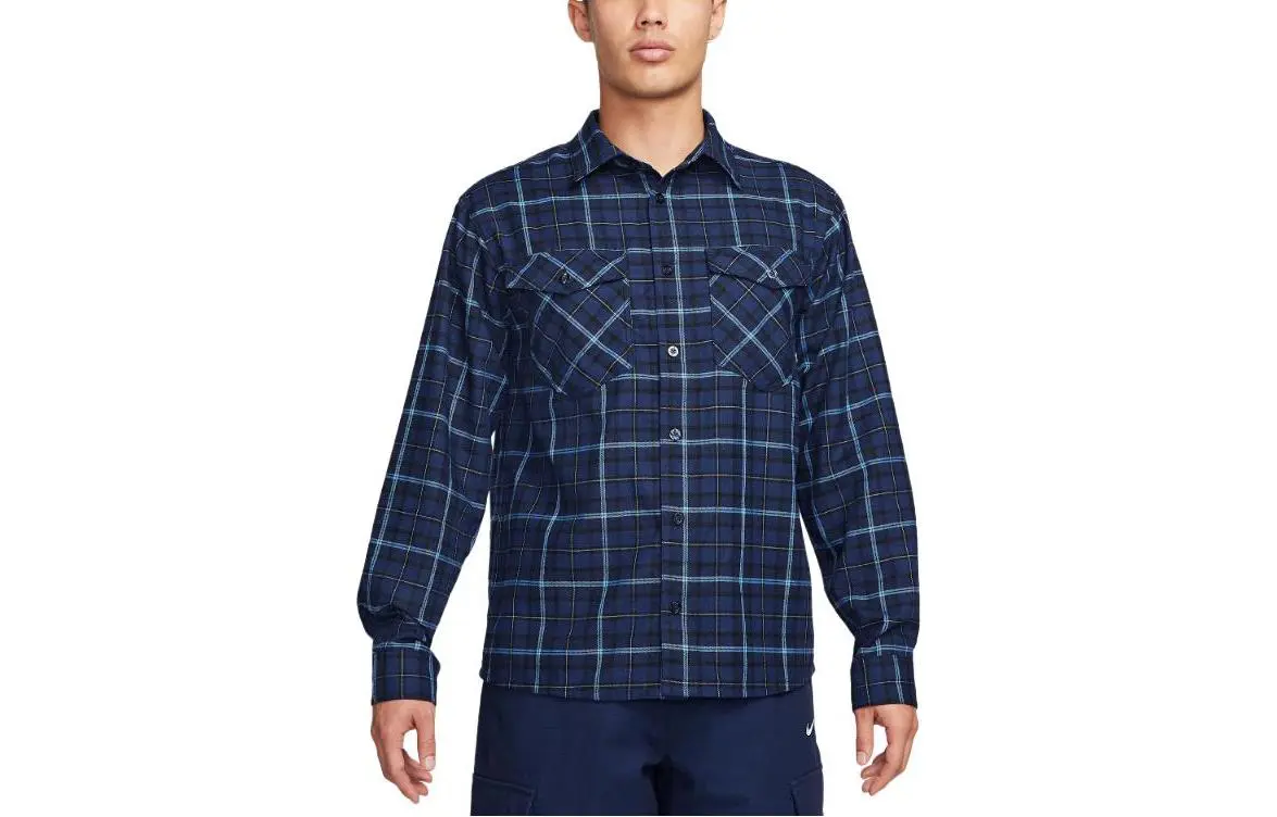 Nike Shirts Men's Blue Polo Collar Moderate Other