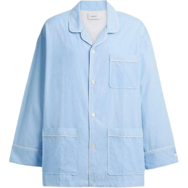 COACH Shirts Men's Light Blue Lapel Moderate