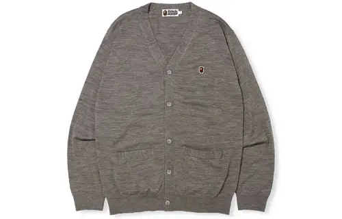 Bape Ape Head One Point Knit Cardigan