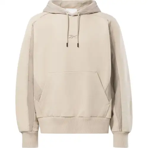 Reebok Sweatshirts Unisex Beige Hooded Moderate Regular