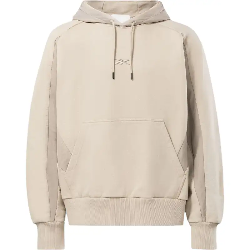 Reebok Sweatshirts Unisex Beige Hooded Moderate Regular