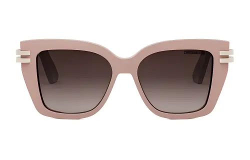 DIOR Acetate Irregular Shape Sunglasses Women's Pink