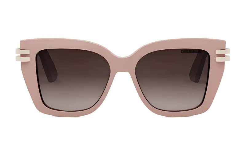 DIOR Acetate Irregular Shape Sunglasses Women's Pink