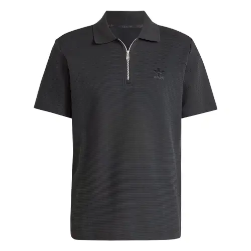 Adidas Originals Essential TREFOIL ESSENTIALS WAFFLE POLO SHIRT Polo Shirt Men's Black