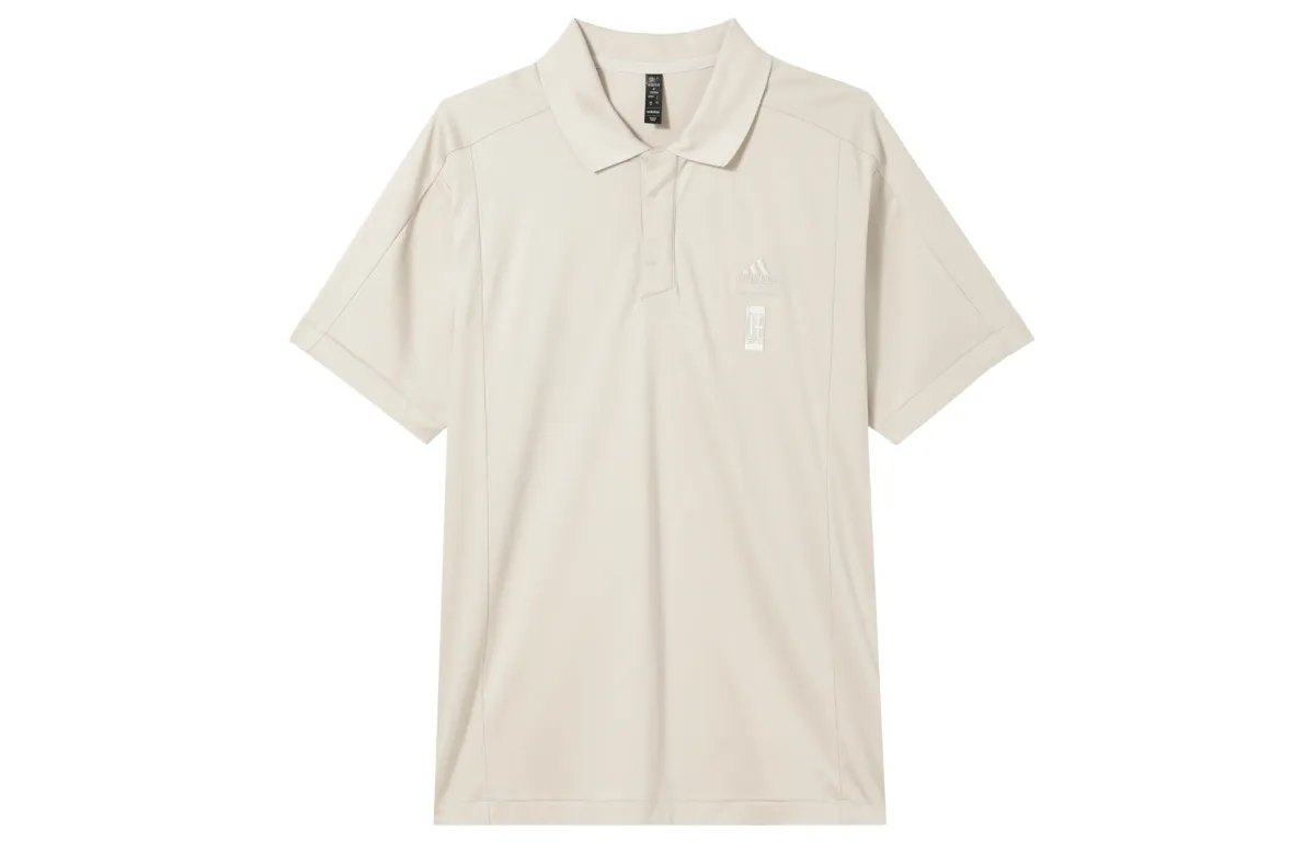 Adidas Polo Shirts Men's Sand Polo Collar Moderate Straight Fit