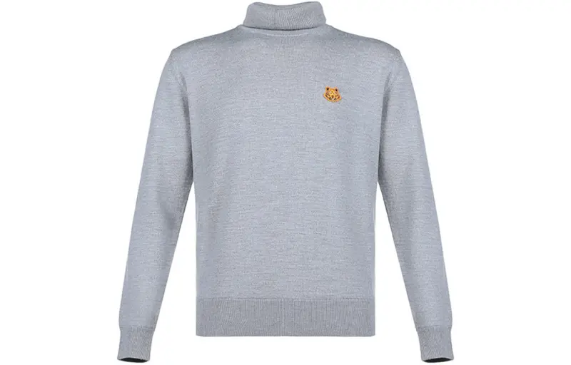 KENZO Sweaters Men's Gray Turtleneck Moderate Other
