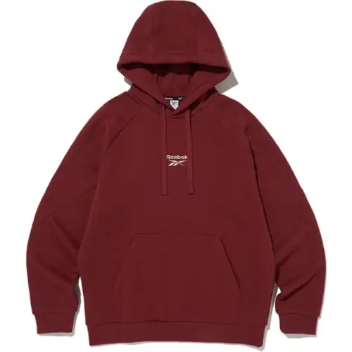 Reebok Sweatshirts Unisex Red Hooded Moderate