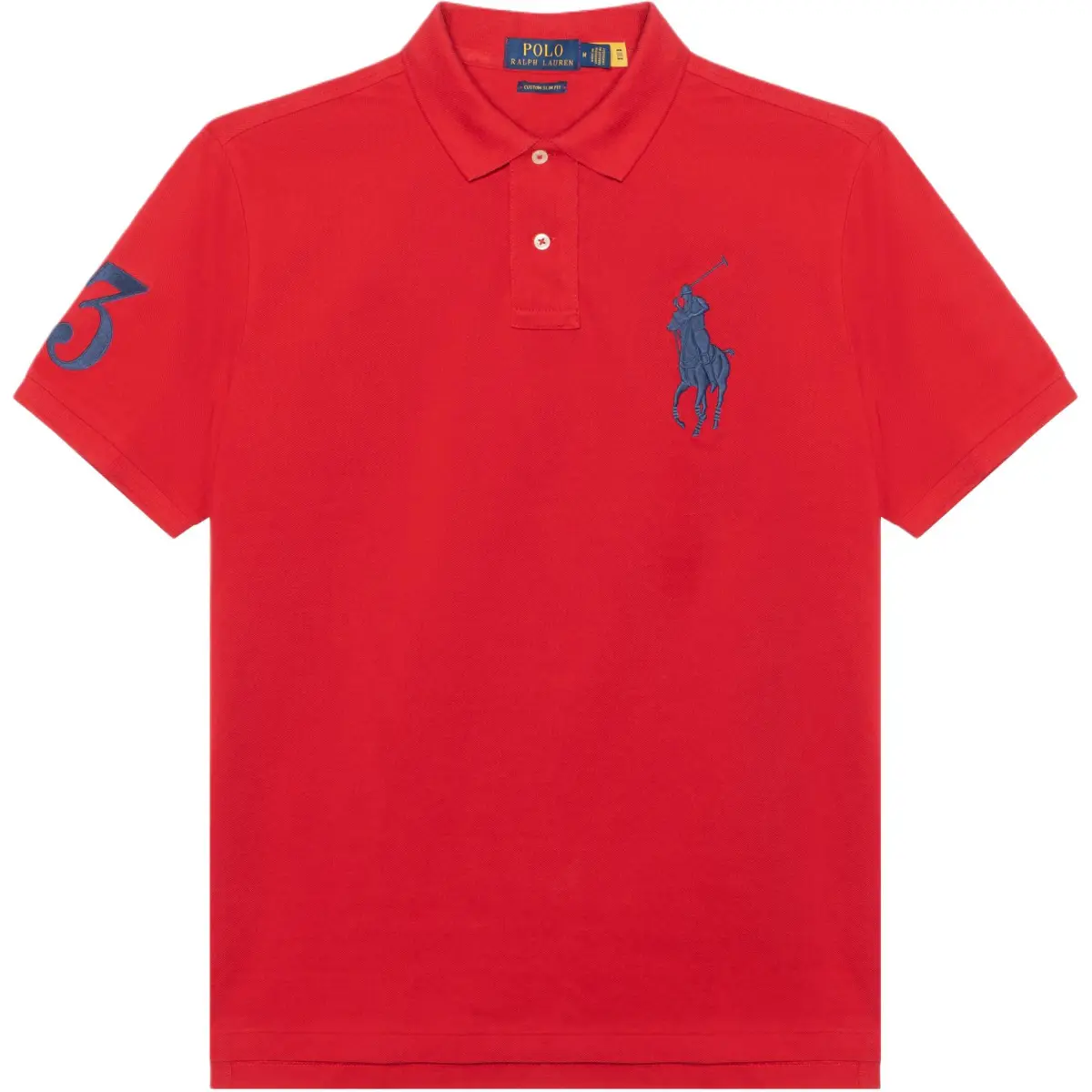 Polo Ralph Lauren FW22 Polo Shirt Custom Slim Fit Men's Red