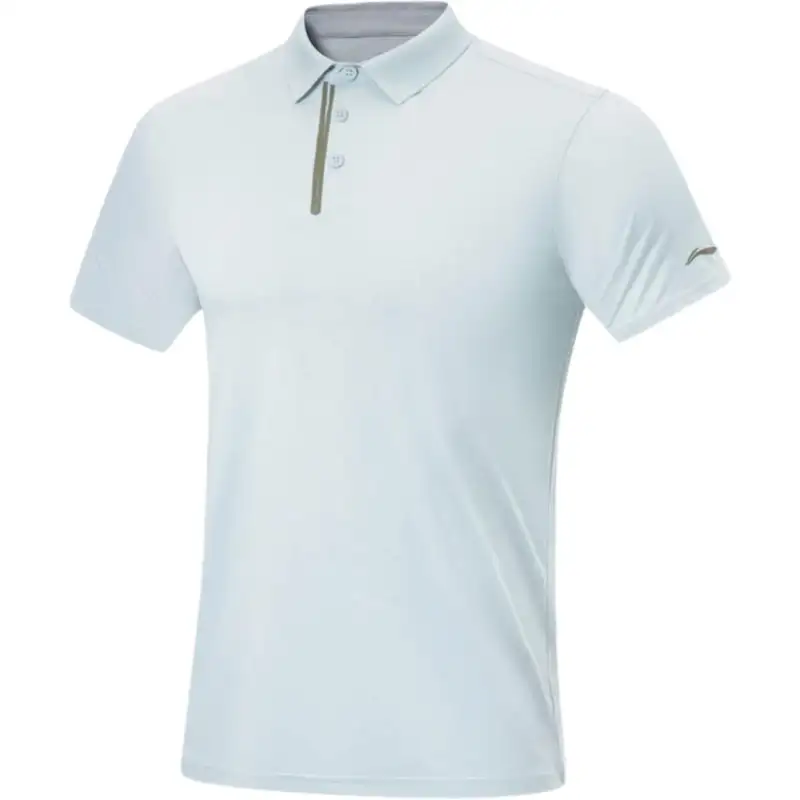 Li Ning Fitness Series Polo Shirt Men's Light Cyan Green