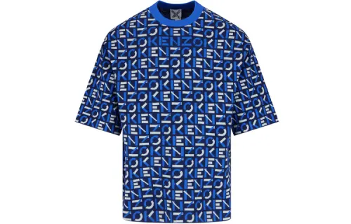 KENZO Sweaters Men's Blue Crew Neck Moderate Other