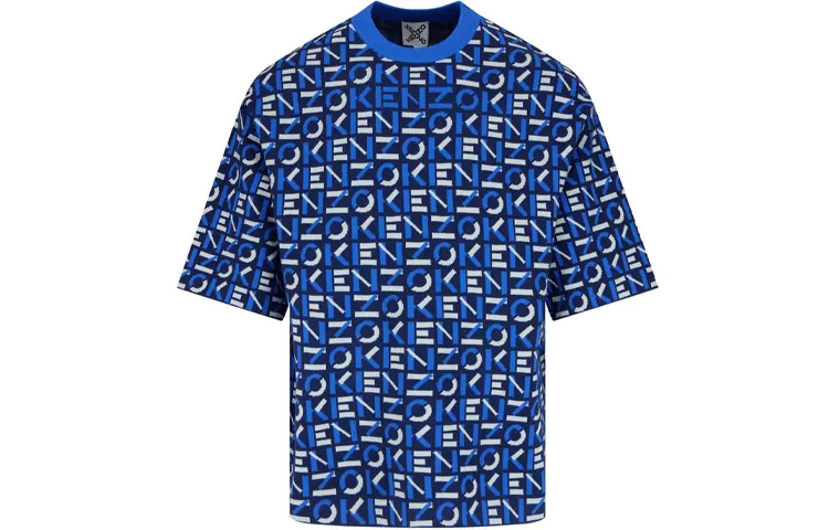 KENZO Sweaters Men's Blue Crew Neck Moderate Other