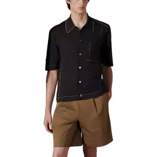 HERMES SS24 Shirt Men's Liquorice