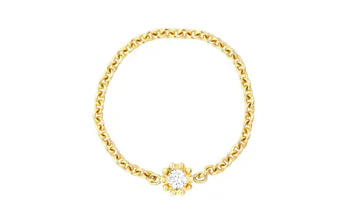 Dior 2015-2025s rose embellishment ring