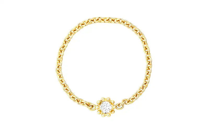 Dior 2015-2025s rose embellishment ring