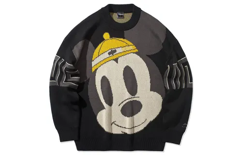 Li Ning X Disney Sweaters Unisex New Standard Black Crew Neck Moderate Other